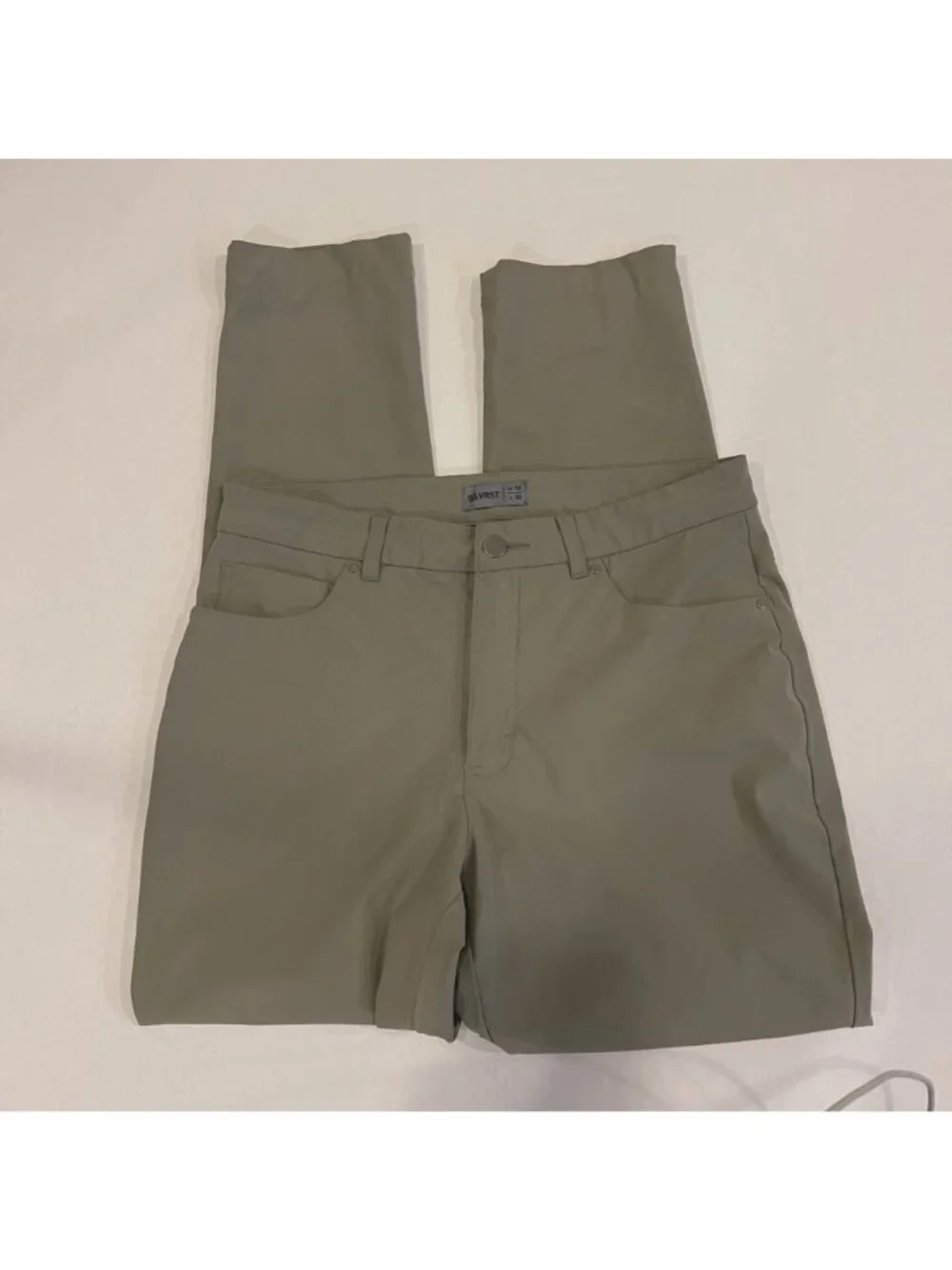 VRST Men’s Tech Pants Stone Size 32 x 32 Tapered Leg Golf Athletic